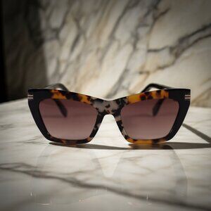 Marc Jacobs Rectangle Cat Eye Sunglasses - Havana / Brown Gradient - NWT